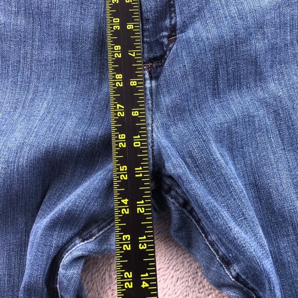 Lee Womens Jeans Size 14 Medium Wash Bootcut Leg Blue Denim Classic Casual - Picture 8 of 12